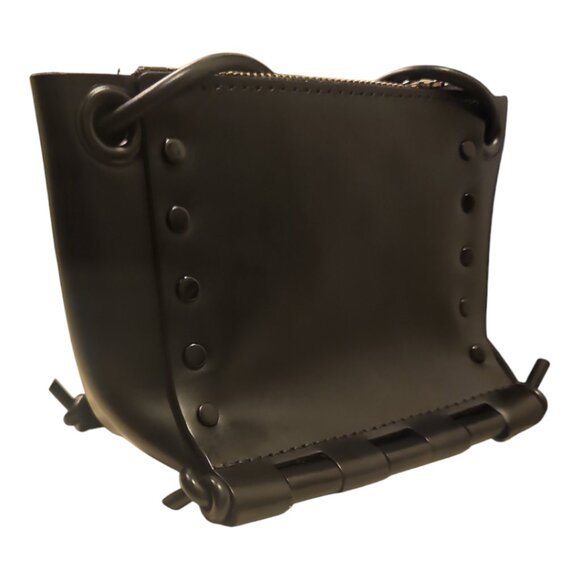 KOZHA NUMBERS | Miso Mini Leather Bag in Black - Picture 4 of 7